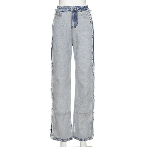 Latest Design Asymmetrical Stacked Pants - Picture 2 of 10